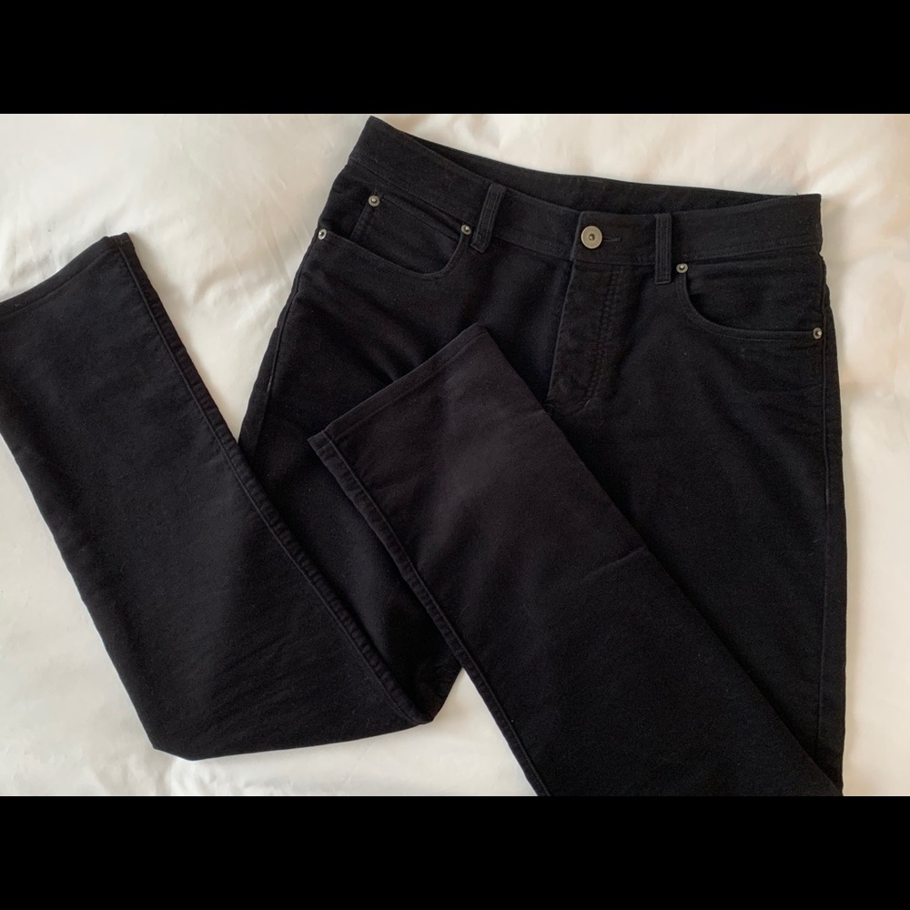 James Perse — Velvet Black Dress Pants